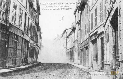 Explosion d'un obus (Verdun)